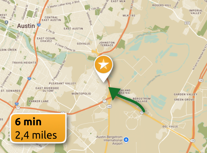 Austin (Texas) map